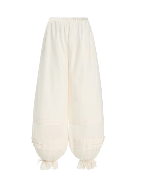 Posse Pants - Posse Exclusive Pearl Cotton-Silk White Pants $350 NWOT Sz XS